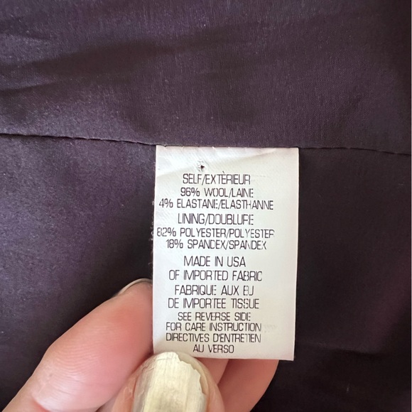 Theory all season wool burgundy blazer - Picture 6 of 7